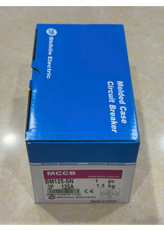 MCCB SHIHLIN 3P 125A 22kA ( BM125-SN )