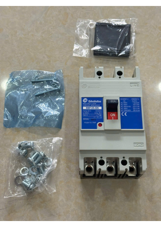 MCCB SHIHLIN 3P 60A 22kA ( BM125-SN )