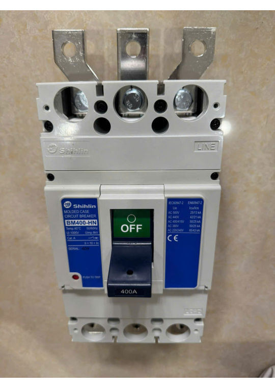 MCCB SHIHLIN 3P 400A 50kA ( BM400-HN )