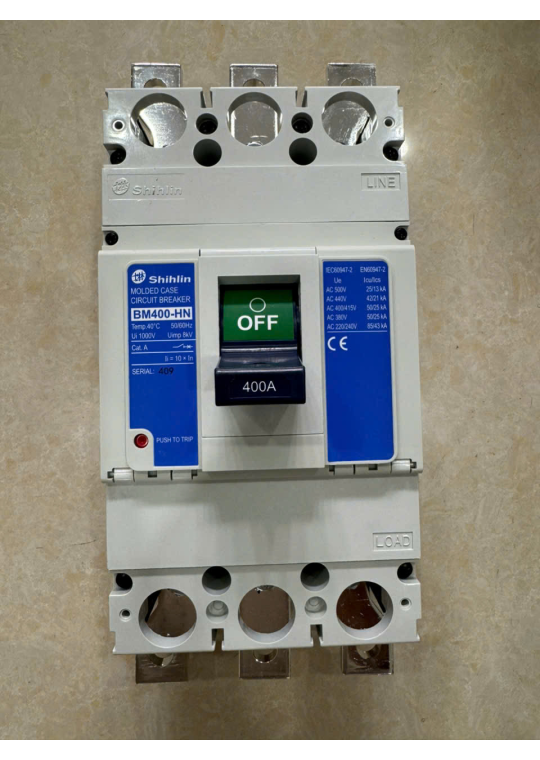 MCCB SHIHLIN 3P 400A 50kA ( BM400-HN )