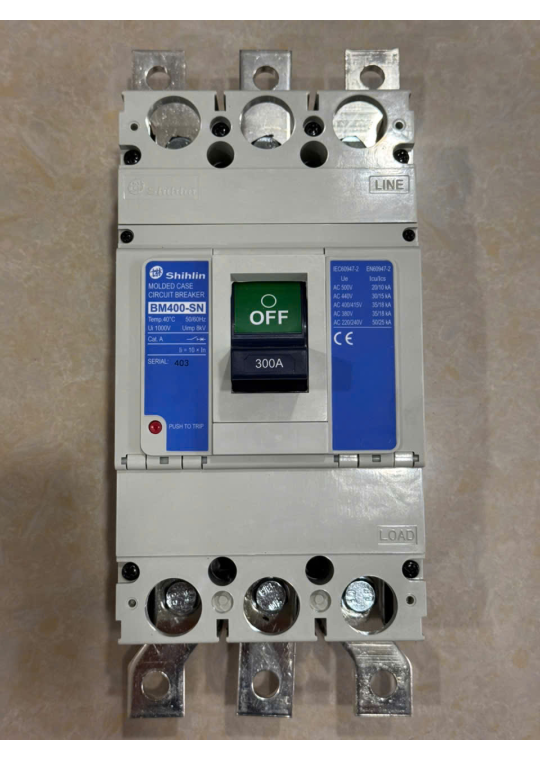 MCCB SHIHLIN 3P 300A 35kA ( BM400-SN )