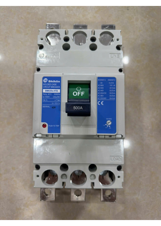 MCCB SHIHLIN 3P 500A 50kA ( BM630s-HTA )