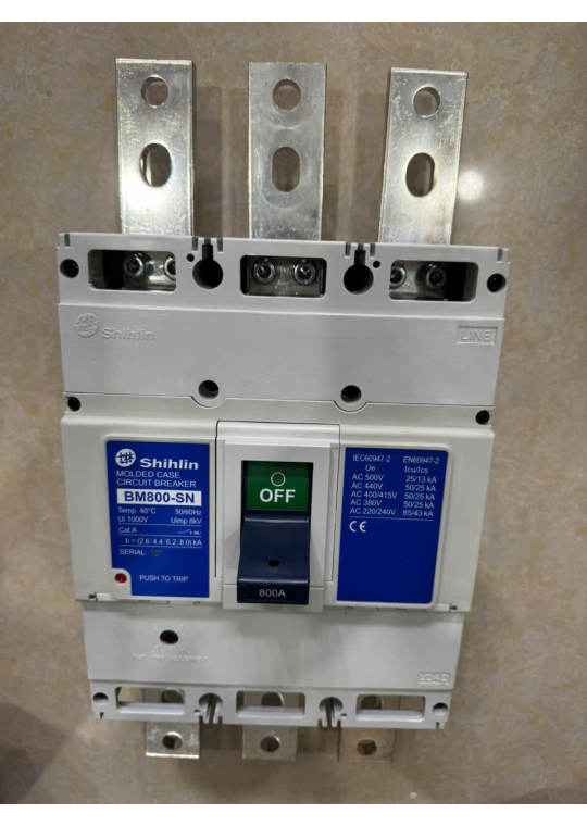 MCCB SHIHLIN 3P 800A 50kA ( BM800-SN )