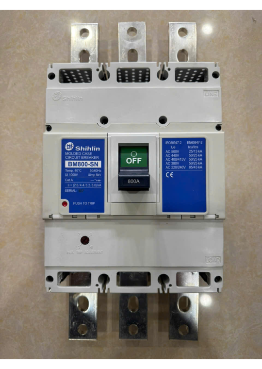 MCCB SHIHLIN 3P 800A 50kA ( BM800-SN )