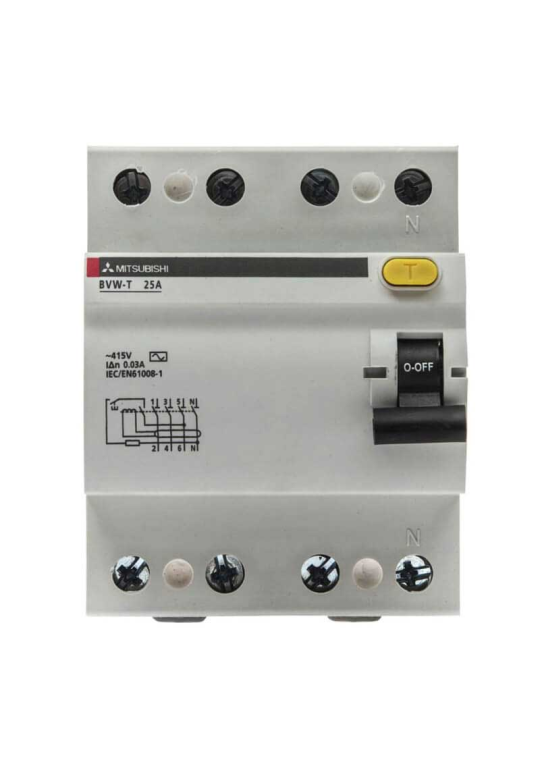 RCCB MITSUBISHI 4P 80A 30mA/100mA/300mA ( BVW-T )