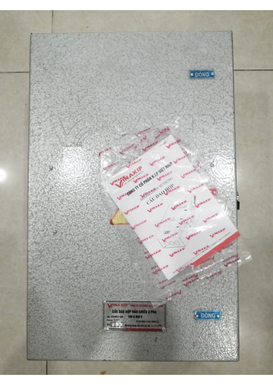 Cầu dao hộp VINAKIP 3 pha 3 cực 100A 660V - Đảo Chiều ( CDH3P2N 100A )