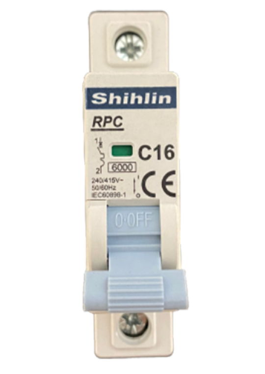MCB SHIHLIN 1P 6A 6kA ( RPC )