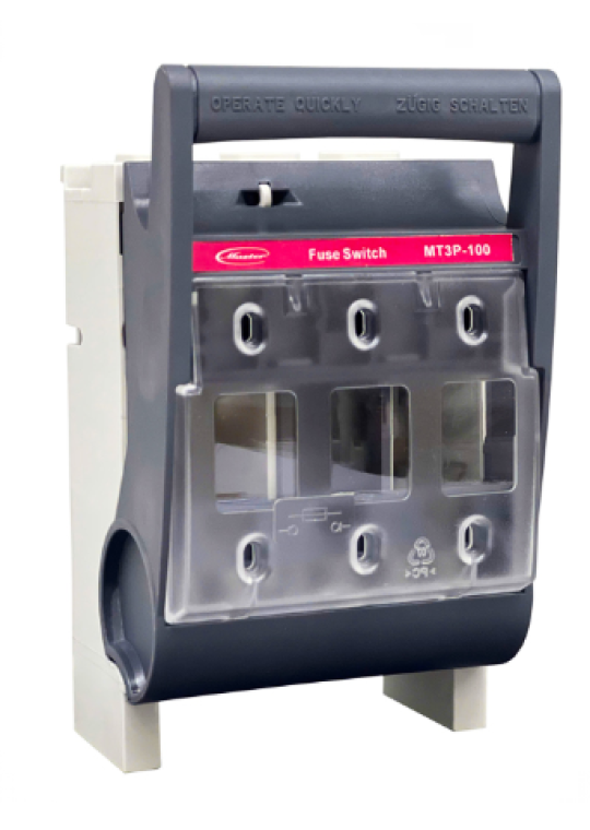 Đế cầu chì MASTER dòng cắt ngắn mạch cao 3P 100A ( MT3P-100 )