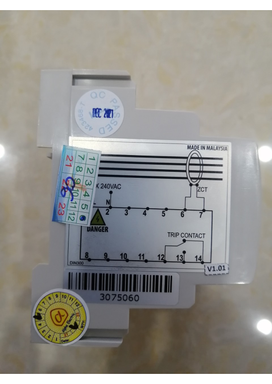 Rơ le bảo vệ dòng rò Mikro DIN300-240A 