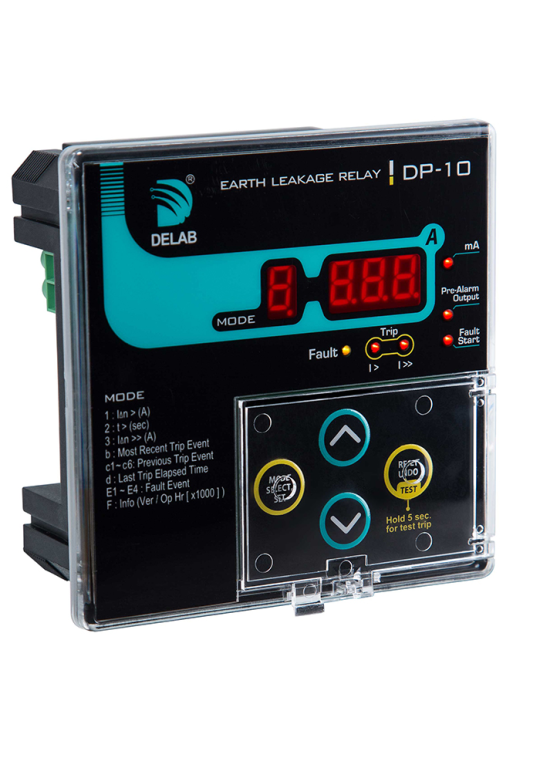 Rơ le bảo vệ dòng rò DELAB DP-10
