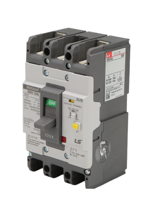 ELCB LS 2P 60A 35kA 30mA hoặc 1.2.500mA ( EBN102c )
