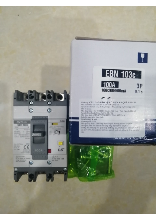 ELCB LS 3P 100A 18kA 30mA hoặc 1.2.500mA ( EBN103c )