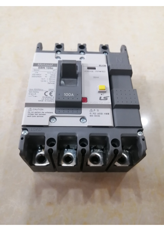 ELCB LS 4P 100A 18kA 30mA hoặc 1.2.500mA ( EBN104c )