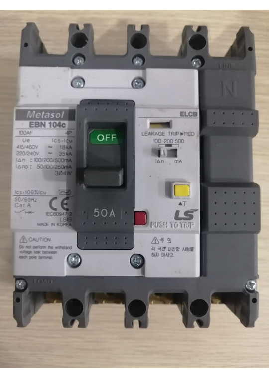 ELCB LS 4P 50A 18kA 30mA hoặc 1.2.500mA ( EBN104c )