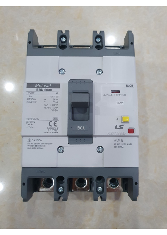 ELCB LS 3P 150A 26kA 30mA hoặc 1.2.500mA ( EBN203c )
