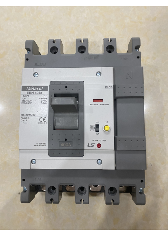 ELCB LS 4P 400A 37kA 30mA hoặc 1.2.500mA ( EBN404c )
