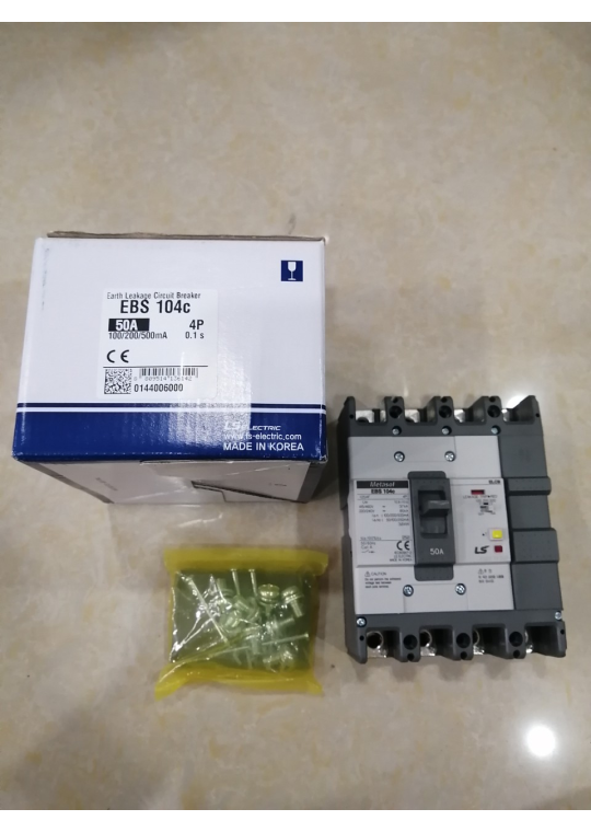 ELCB LS 4P 50A 37kA 30mA hoặc 1.2.500mA ( EBS104c )