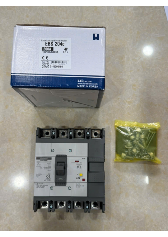 ELCB LS 4P 200A 37kA 30mA hoặc 1.2.500mA ( EBS204c )