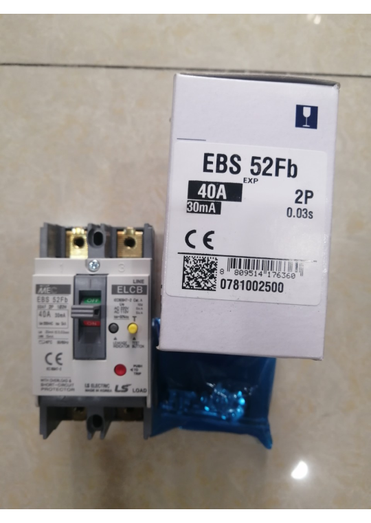 ELCB LS 2P 40A 5kA 30mA ( EBS52Fb )