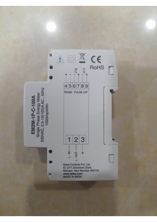 Đồng hồ đo đa chức năng SELEC EM2M-1P-C-100A-CE size: 90x35