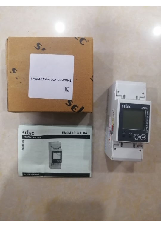 Đồng hồ đo đa chức năng SELEC EM2M-1P-C-100A-CE size: 90x35