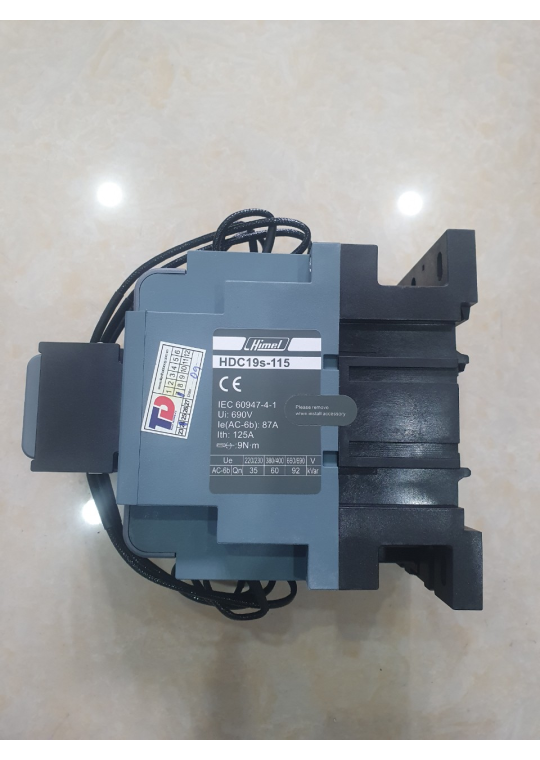 Contactor HIMEL HDC19s-115 dùng cho tụ bù 60KVAr ( HDC19S11512M7 )