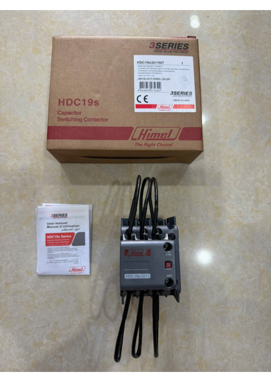 Contactor HIMEL HDC19s-32 dùng cho tụ bù 20KVAr ( HDC19S3211M7 )
