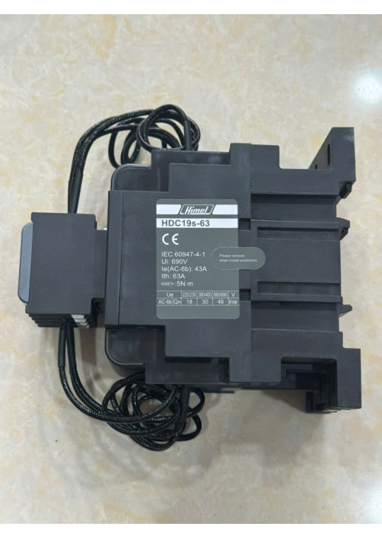 Contactor HIMEL HDC19s-63 dùng cho tụ bù 30KVAr ( HDC19S6312M7 )