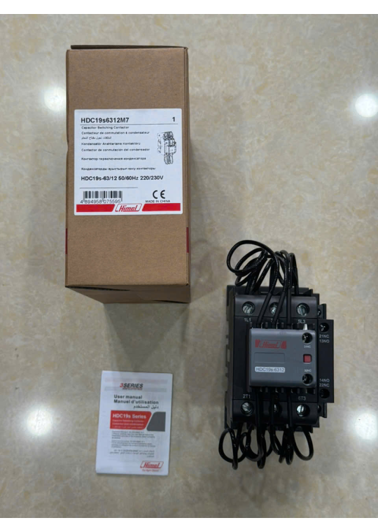 Contactor HIMEL HDC19s-63 dùng cho tụ bù 30KVAr ( HDC19S6312M7 )