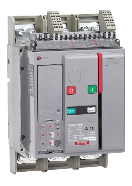 MCCB HIMEL 3P 1000A 50kA chỉnh dòng điện tử: 0.4~1*In ( HDM3E16M103F555L2 )