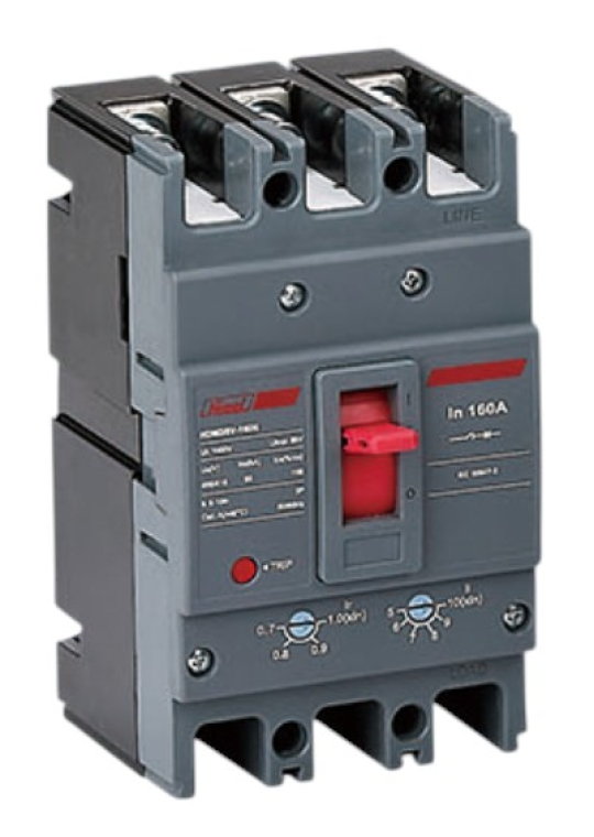 MCCB HIMEL HDM3SV125B02031T 3P 20A 25kA chỉnh dòng định mức 0.7-1*In