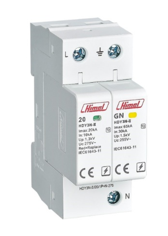 Chống sét lan truyền HIMEL 1P+N 385V 20kA ( HDY3N205 )