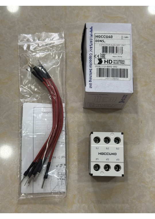 Cuộn xả dòng HGCCU40 cho Contactor HYUNDAI chuyên dùng cho tụ bù