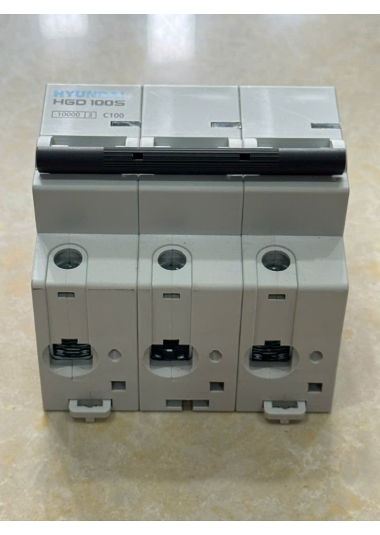 MCB HYUNDAI 3P 100A 10kA ( HGD100S )