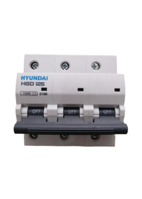 MCB HYUNDAI 3P 125A 10kA ( HGD125 )