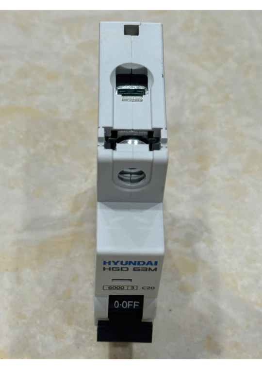 MCB HYUNDAI 1P 20A 6kA ( HGD63M )