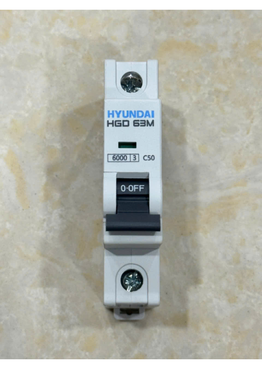 MCB HYUNDAI 1P 50A 6kA ( HGD63M )