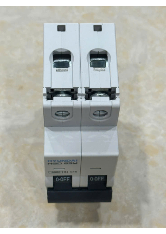 MCB HYUNDAI 2P 16A 6kA ( HGD63M )