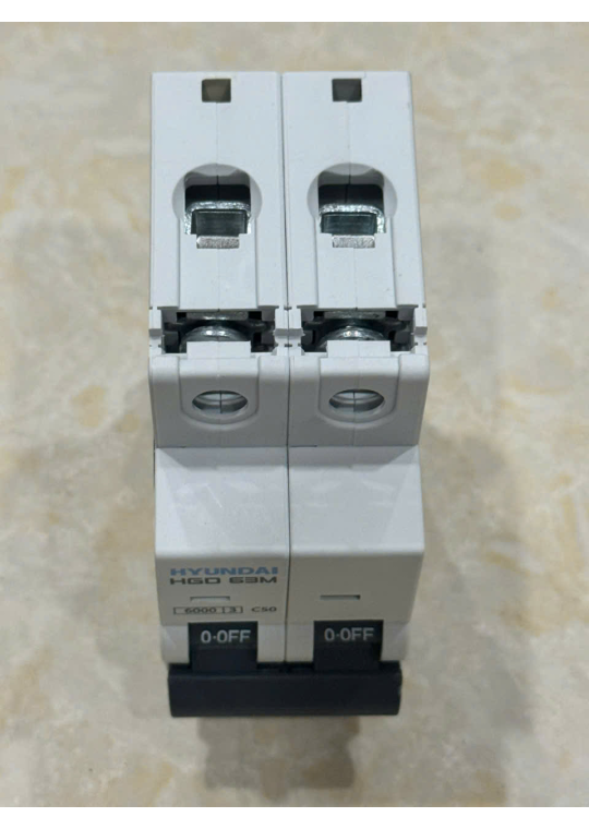 MCB HYUNDAI 2P 50A 6kA ( HGD63M )