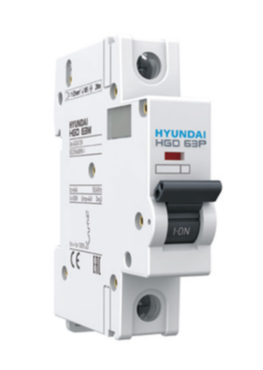 MCB HYUNDAI 1P 6A 10kA ( HGD63P )