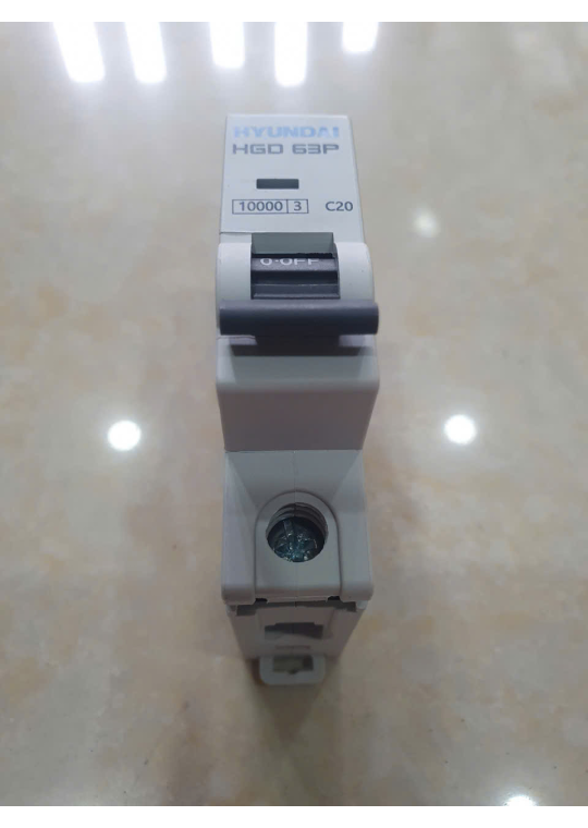 MCB HYUNDAI 1P 20A 10kA ( HGD63P )