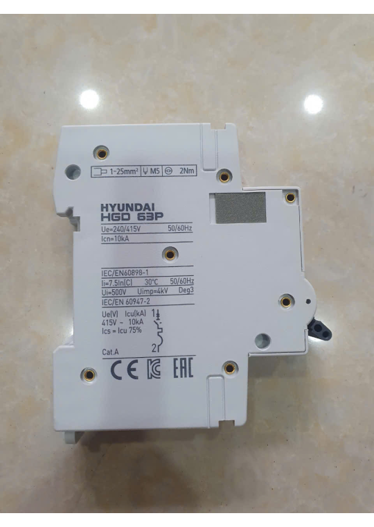MCB HYUNDAI 1P 20A 10kA ( HGD63P )
