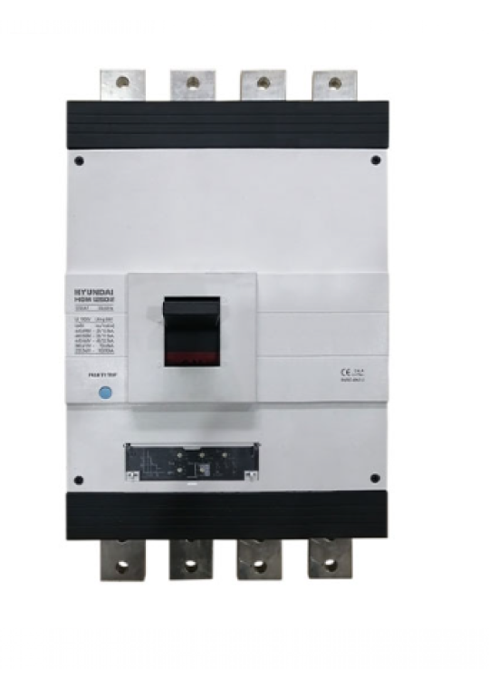 MCCB HYUNDAI 4P 1000A 70kA chỉnh dòng điện tử 0.4~1.0*In ( HGM1000S )