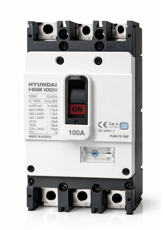 MCCB HYUNDAI 3P 80A 16kA ( HGM100E-F )