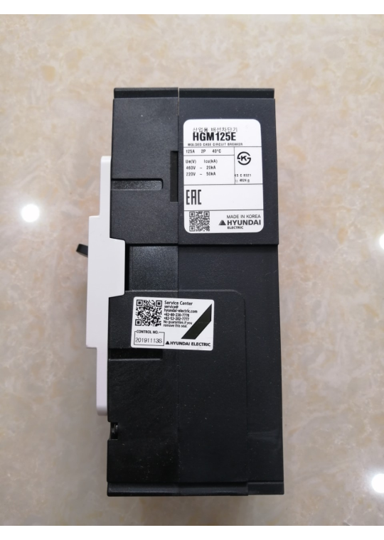 MCCB HYUNDAI 2P 125A 65kA ( HGM125S-F )