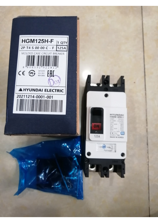 MCCB HYUNDAI 2P 125A 85kA ( HGM125H-F )
