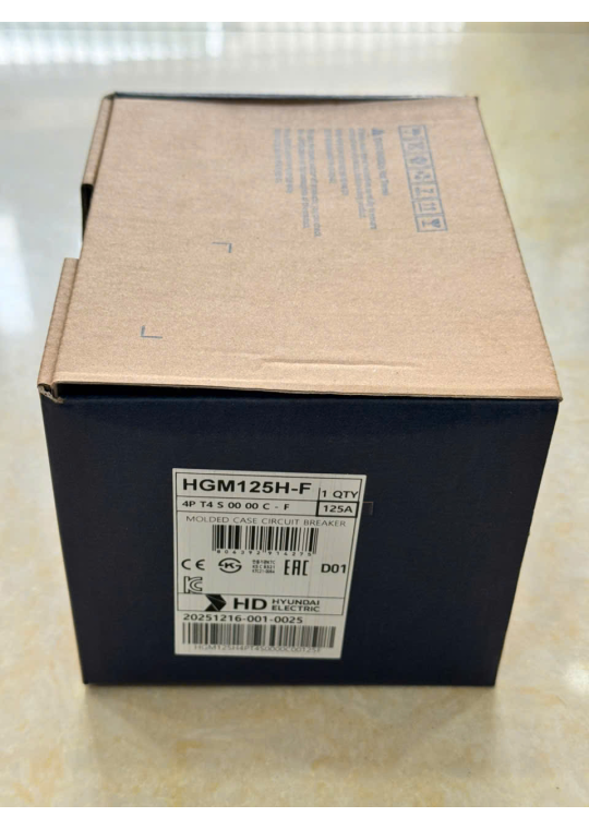 MCCB HYUNDAI HGM125H 4P 100A 38kA