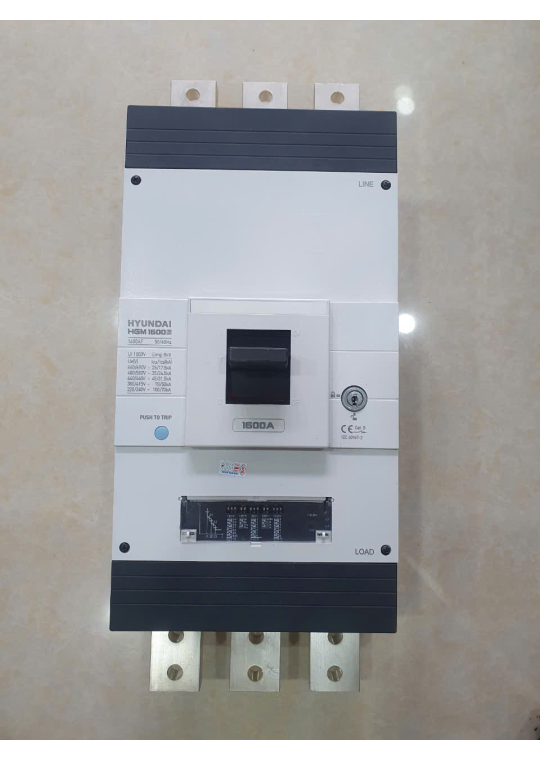 MCCB HYUNDAI 3P 1600A 70kA chỉnh dòng điện tử 0.4~1.0*In ( HGM1600S )