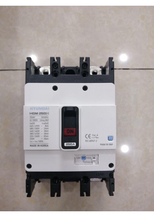 MCCB HYUNDAI 2P 250A 85kA ( HGM250H-F )
