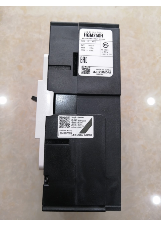 MCCB HYUNDAI 2P 250A 85kA ( HGM250H-F )